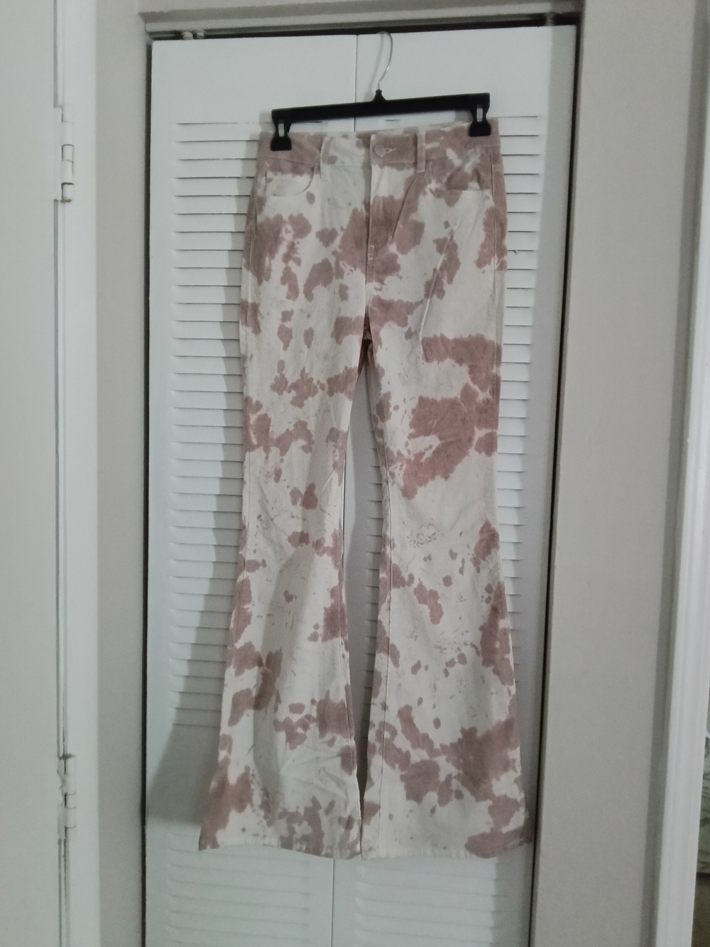 Forever 21 Pink and Cream Tie-Dye Jeans